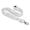 Soft Touch Lanyards white
